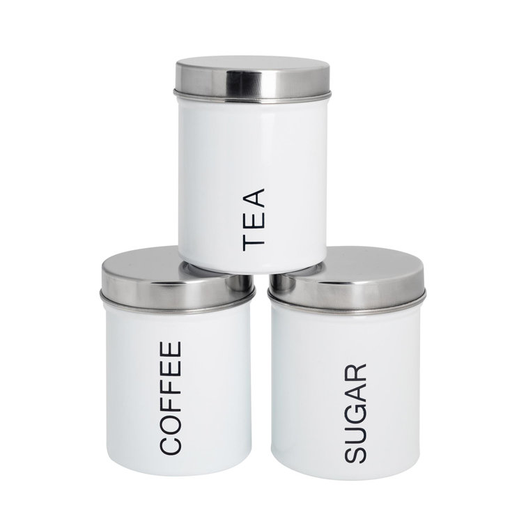 Harbour Housewares 3 Piece Coffee, Tea & Sugar Jar Set & Reviews